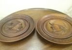Wooden carved wall plaques