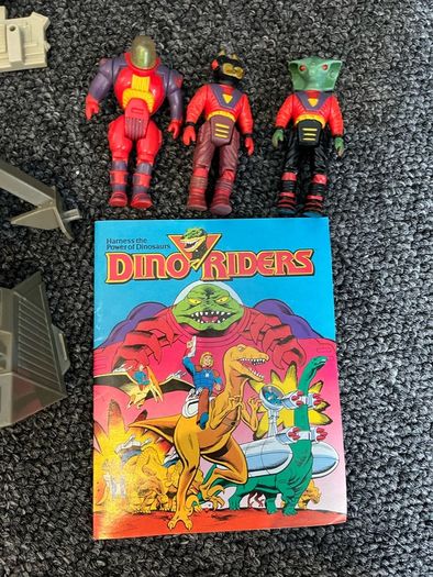 Dino Riders Tyrannosaurus Rex in box Working near complete