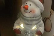 Christmas Snowman Figurine LED