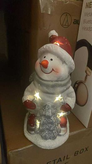 Christmas Snowman Figurine LED