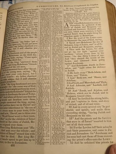 1846 Rare Miniature Quarto Bible