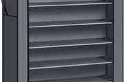 10-Tier Shoes Rack with Dustproof Cover, 28 x 88 x 160 cm, Shoe Storage Cabinet, Shoe Organiser, Shoe Stand Holds 40-50 Pairs of Shoes, for Living Room (FREE SHIPPING)