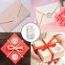 Christmas Stickers Clear, 500 PCS Happy Christmas Round Self Adhesive Stickers Presents Cards Tag Seals Label Scrapbooking Gift Craft Box Sticker Kids Decals 1inch/2.5cm (FREE POSTAGE) Image 7
