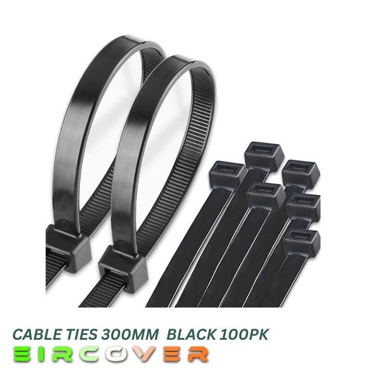 Heavy Duty White Cable Ties 450mm  White 100pk