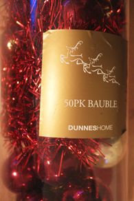 Burgundy Christmas Baubles