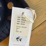 Seed Heritage Navy & gold metallic cotton beenie hat Sz S/M BNWT Image 2
