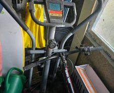 Cross trainer and rowing machine
