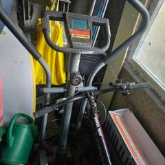 Cross trainer and rowing machine