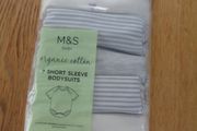 M&amp;S Organic Baby Shortsleeve Bodysuits x 7 for Sale