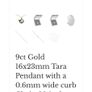 Vintage 9ct tara pendant necklace Image 10
