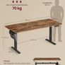 Electric Height Adjustable Desk 180 x 80 cm XL Vintage Brown Image 4