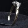 Vintage 9ct Gold Diamond Cluster Ring Fully Hallmarked London Size 50 Image 5