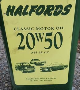 Halfords Classic Engine Oil 20W-50, 20W50 API SE CC