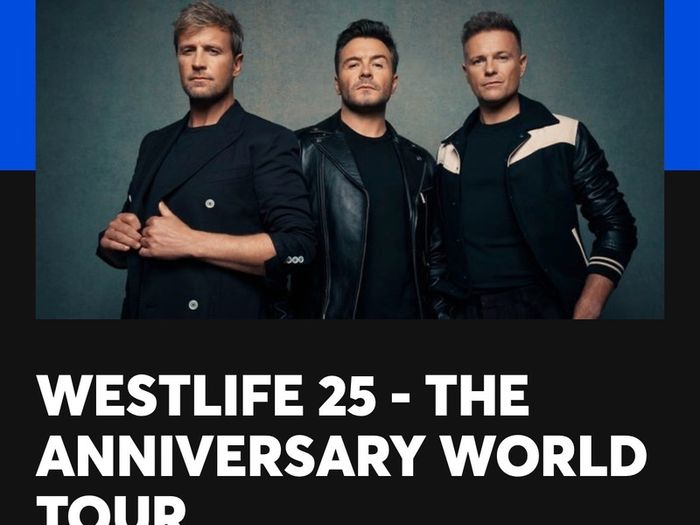 Ticket - WestLife in Dublin 26/09