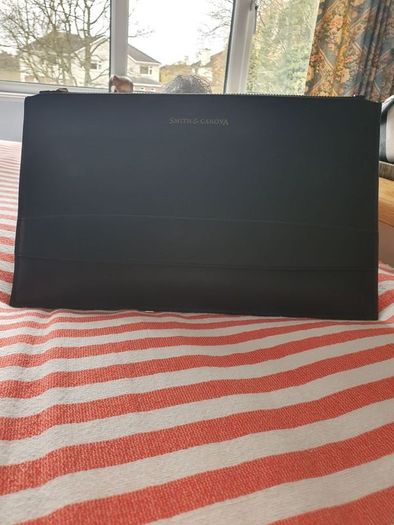 handbag black smyth & canova clutch