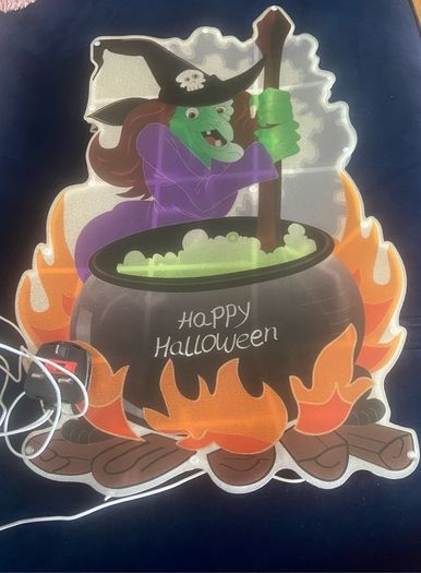 Halloween Wicked Witch indoor light