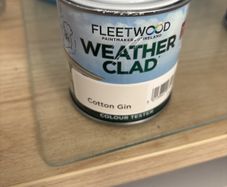 Exterior paint tester Fleetwood weatherclad