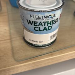 Exterior paint tester Fleetwood weatherclad