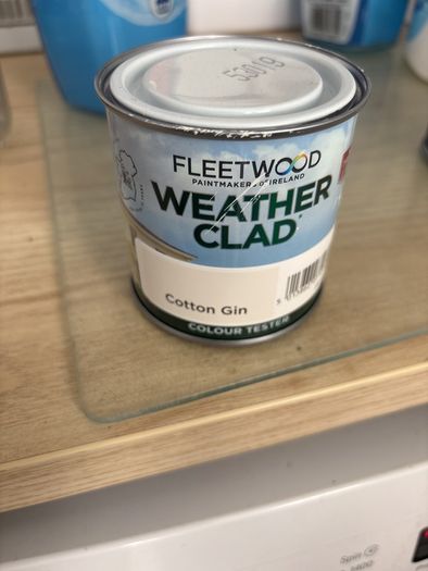 Exterior paint tester Fleetwood weatherclad