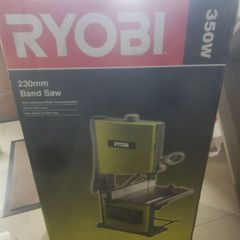 ryobi band saw, drop drill and lawn mower brand new