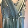 Dorothy Perkins LUXE Pleated Midi Dress  Sage Green Satin (Brand New With Tags Image 4