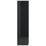 Wardrobe High Gloss Black 90x52x200 cm Chipboard Image 7