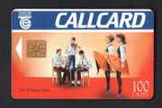 1991 Ireland 100 unit An tOireachtas Callcard was issued to promote the Oireachtas festival which celebrates the irish language and culture with Dame Lane address (Gemplus GEM1) Call Card Used. Telecom Eireann card number 1031a