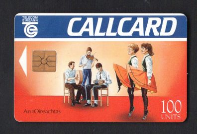 1991 Ireland 100 unit An tOireachtas Callcard was issued to promote the Oireachtas festival which celebrates the irish language and culture with Dame Lane address (Gemplus GEM1) Call Card Used. Telecom Eireann card number 1031a