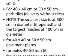 Schneider Parasol Plate Stand for Slabs