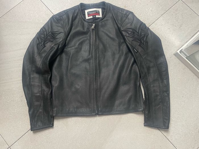 jacket triumph leather vented