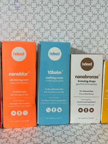 INDEED LAB, Retinol reface, nanoblur cream, 10balm, nano bronze, vitamin c drops all new