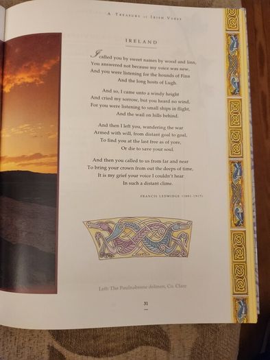 A Treasure Of Irish  Verse. Edited By David Gibbon. First Edition Hardback With Dustjacket In Very Good Condition. 36.