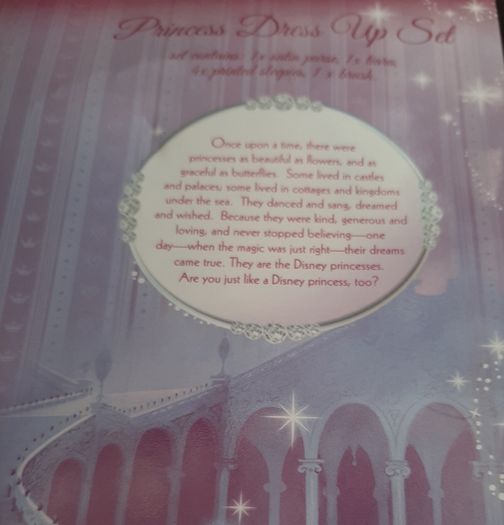 New disney dress up set in box