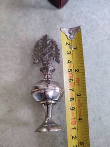 Rare find  Vintage Silver Color Surmadani Kohl Bottle With Stick, Eye Liner Pot Surma dani Box, arabic Kohl bottle flask islamic eye Make Up Bottle