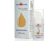 main image for ad NanoBeauty NANOSERUM classic with nanoparticles mainly of gold silver natural vitamin C Moisturiser for Face Complete Age Control Double Serum 15ml deep cleaning natural skin pH