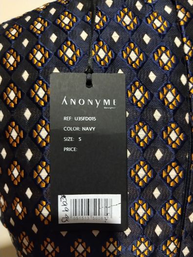 Beautiful Anonyme Occasion Dress with pockets, New With Tags