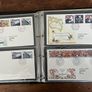 Collection of  74 UK First Day Cover stamps 1987 to 1992 in album plus 5 extra pages and book Image 7