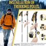 Walking Hiking Trekking Poles 2 Pack, Telescopic Collapsible Aluminum Hiking Sticks for Men with Quick Lock System, Lightweight Walking Poles for Hiking, Camping, Backpacking, Walking (FREE POSTAGE) Image 4