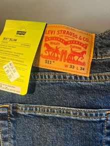 LEVIS 511 W33 L34 slim men's denim jeans