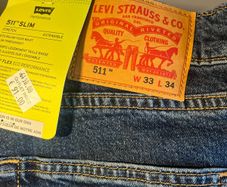 LEVIS 511 W33 L34 slim men's denim jeans