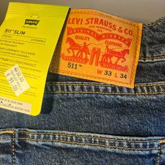 LEVIS 511 W33 L34 slim men's denim jeans