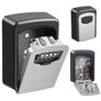 4 Digit Outdoor High Security Wall Mounted Key Safe Box Code Secure Lock Storage Great For Airbnb Image 2