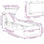 Folding Sun Lounger Folding 1-person Red 56 x 190 x 81cm Fabric Image 9