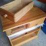Solid Oak Drawers/TV base Unit Image 3