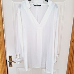Zara White Blouse - XL