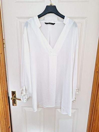 Zara White Blouse - XL