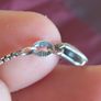 sterling Silver cz cross on sterling silver chain Image 7