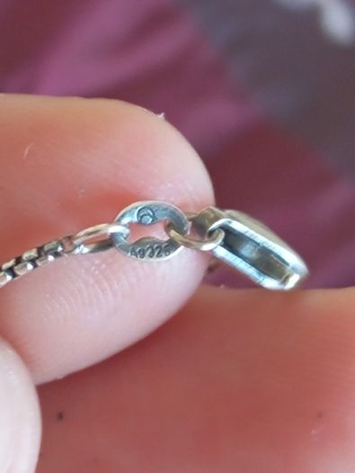 sterling Silver cz cross on sterling silver chain