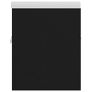 Sink Cabinet with Built-in Basin Black Chipboard Image 10