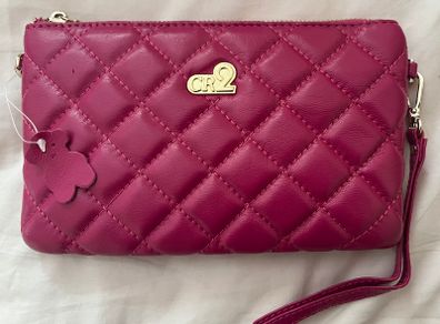 Leather Clutch/ Wristlet